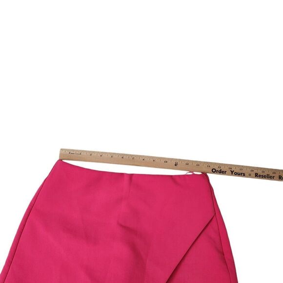 Zara Skort Medium Hot Pink Bloggers Favorite Asymmetrical High-Rise Mini Boho - Picture 7 of 9